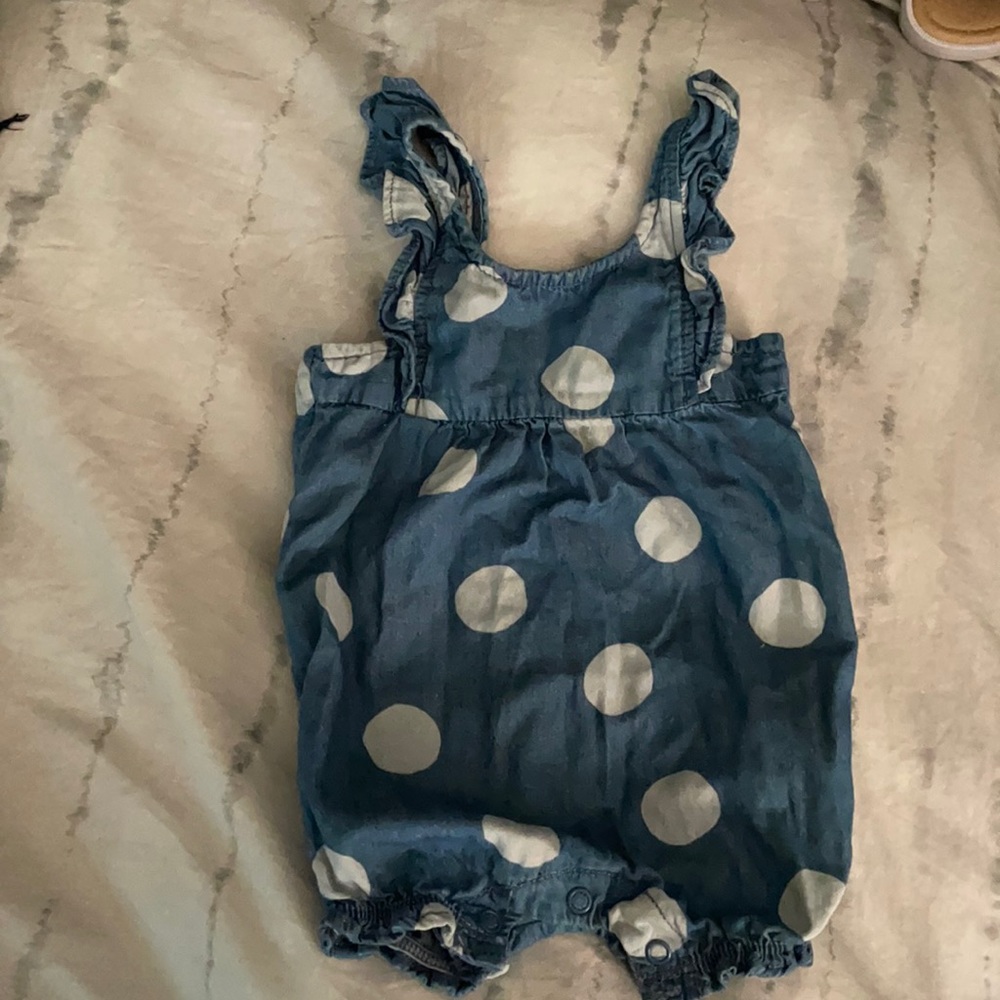 Baby polka dot romper